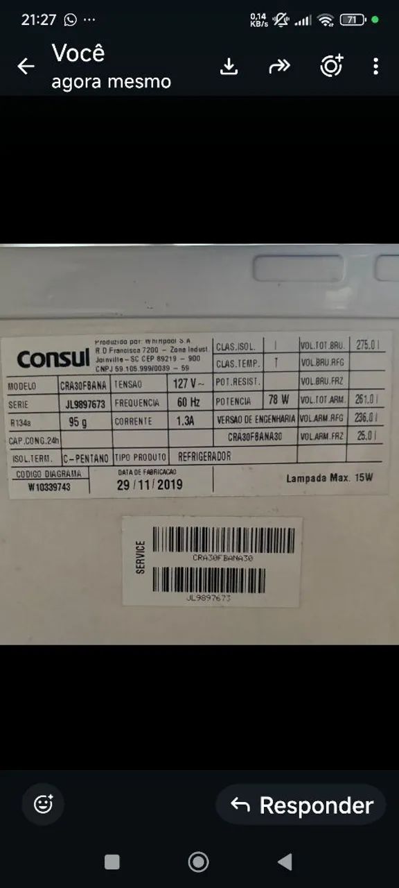 Geladeira Consul  - Foto 5