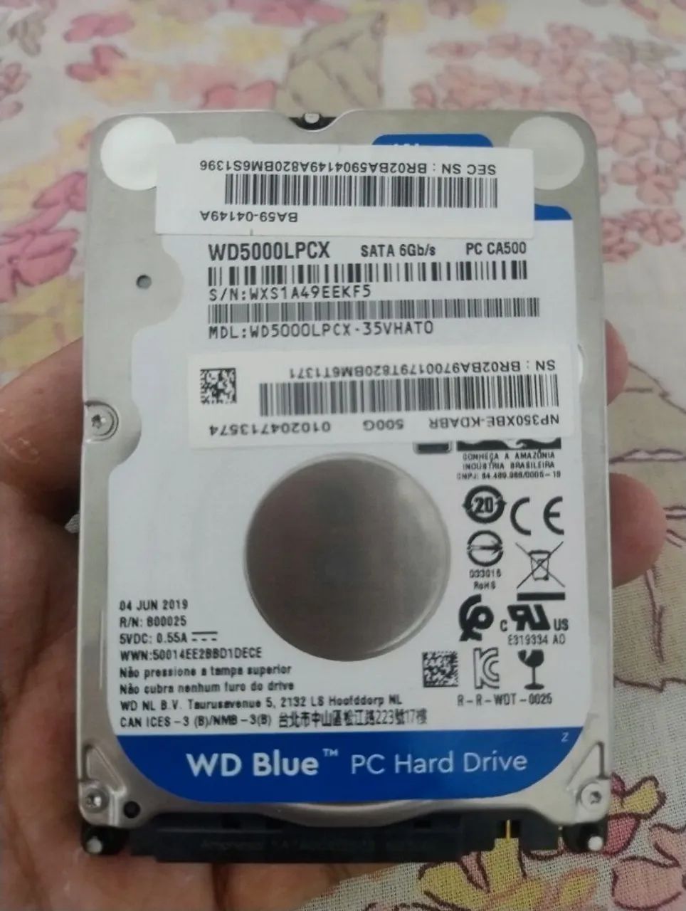 HD de notebook 500GB