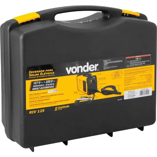 Inversor para solda com eletrodo e TIG, 120 A, RIV 125, com display digital Bivolt - Foto 3