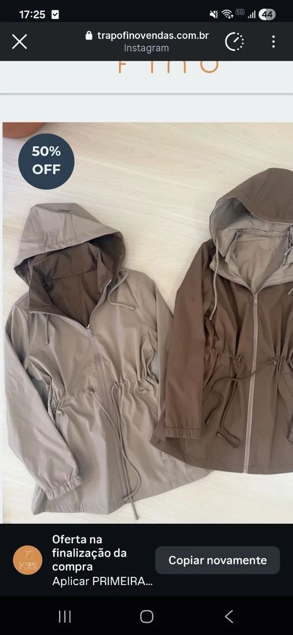 Parka impermeável dupla face - Foto 3