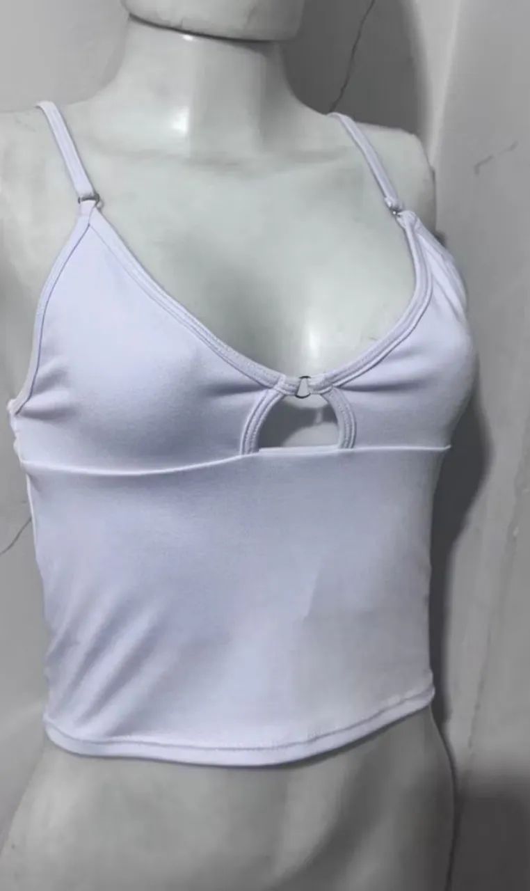 cropped decote argolinha várias cores (escolher cor no chat) - Foto 5