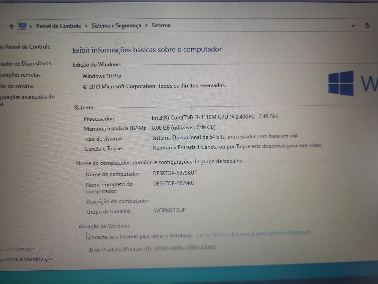 Notebook i3 de 3* geração 8gb ram ssd de 128gb  bateria boa  - Foto 2