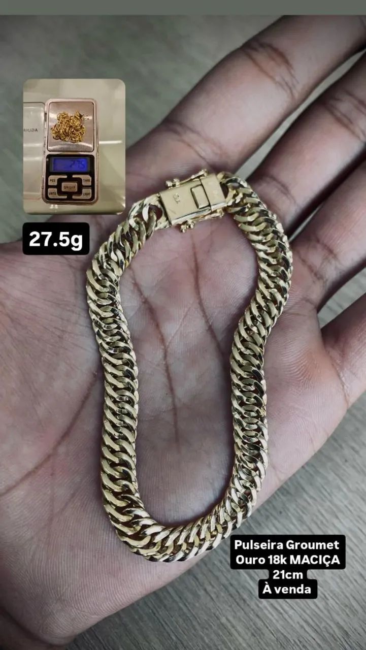 Pulseira Groumet 18k