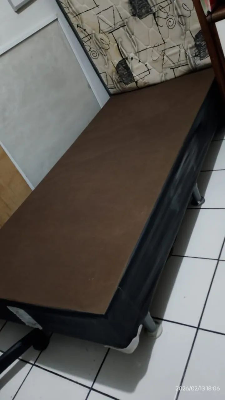 Base box solteiro ortobom + colchão ortobom