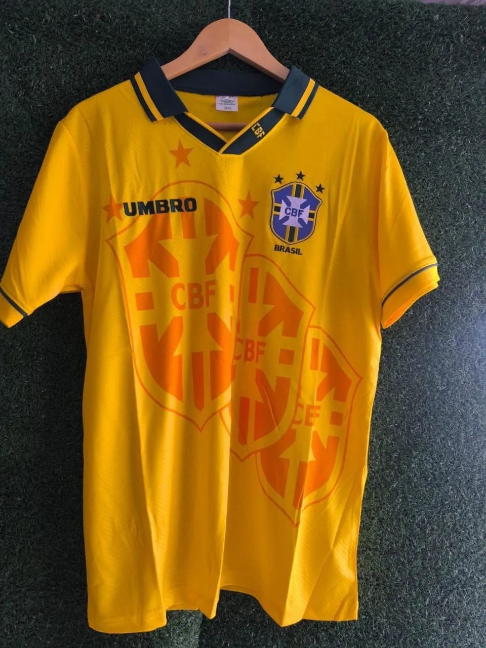 Camisa brasil 94 retrô amarela 