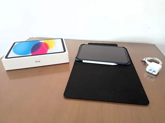 iPad Air 5 (Chip M1) 256GB Azul + Apple Pencil 2 - Kit Completo