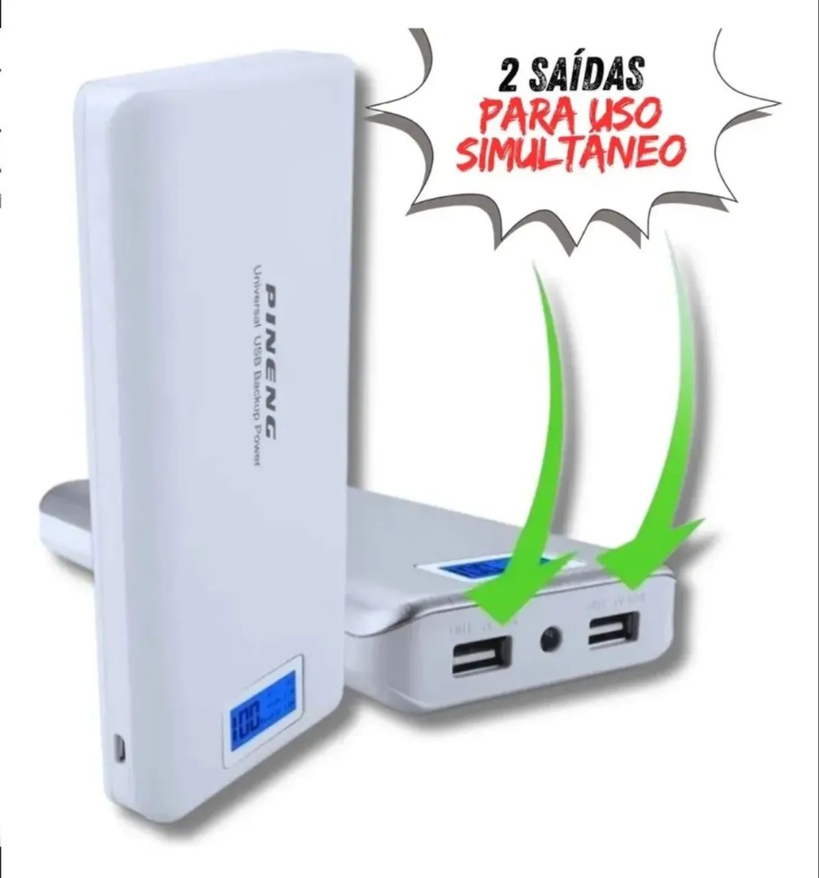 Power Bank 20.000mAp com duas entradas simultâneas  - Foto 3