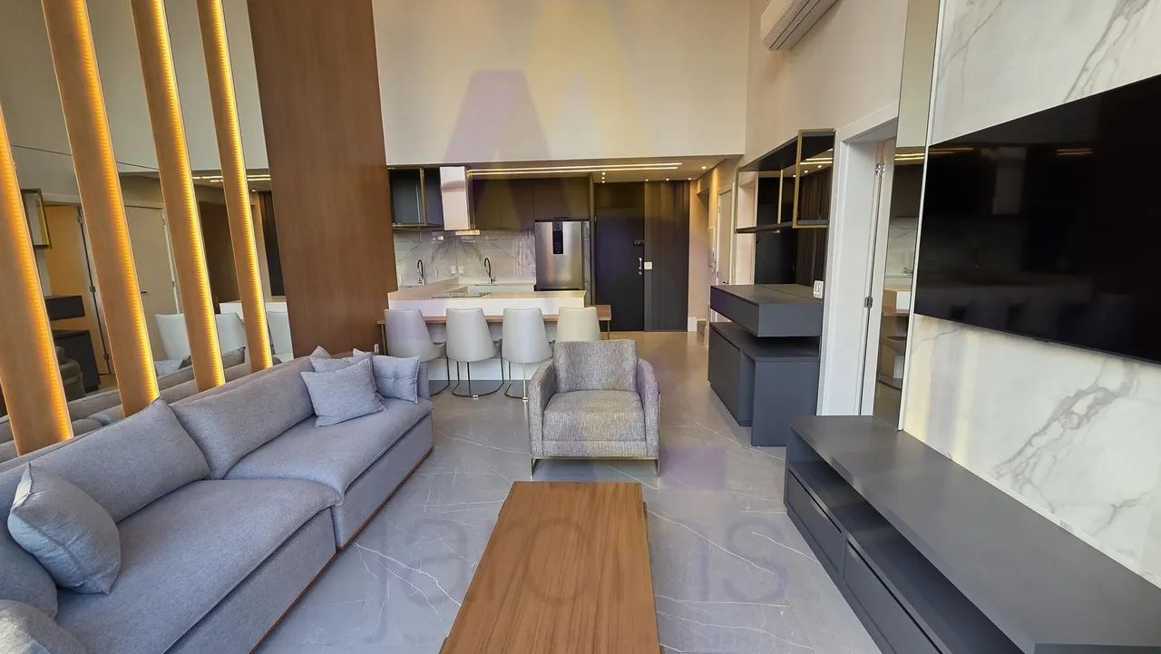 Apartamento duplex moderno com 2 suítes e 2 vagas totalmente equipado e decorado - Foto 3