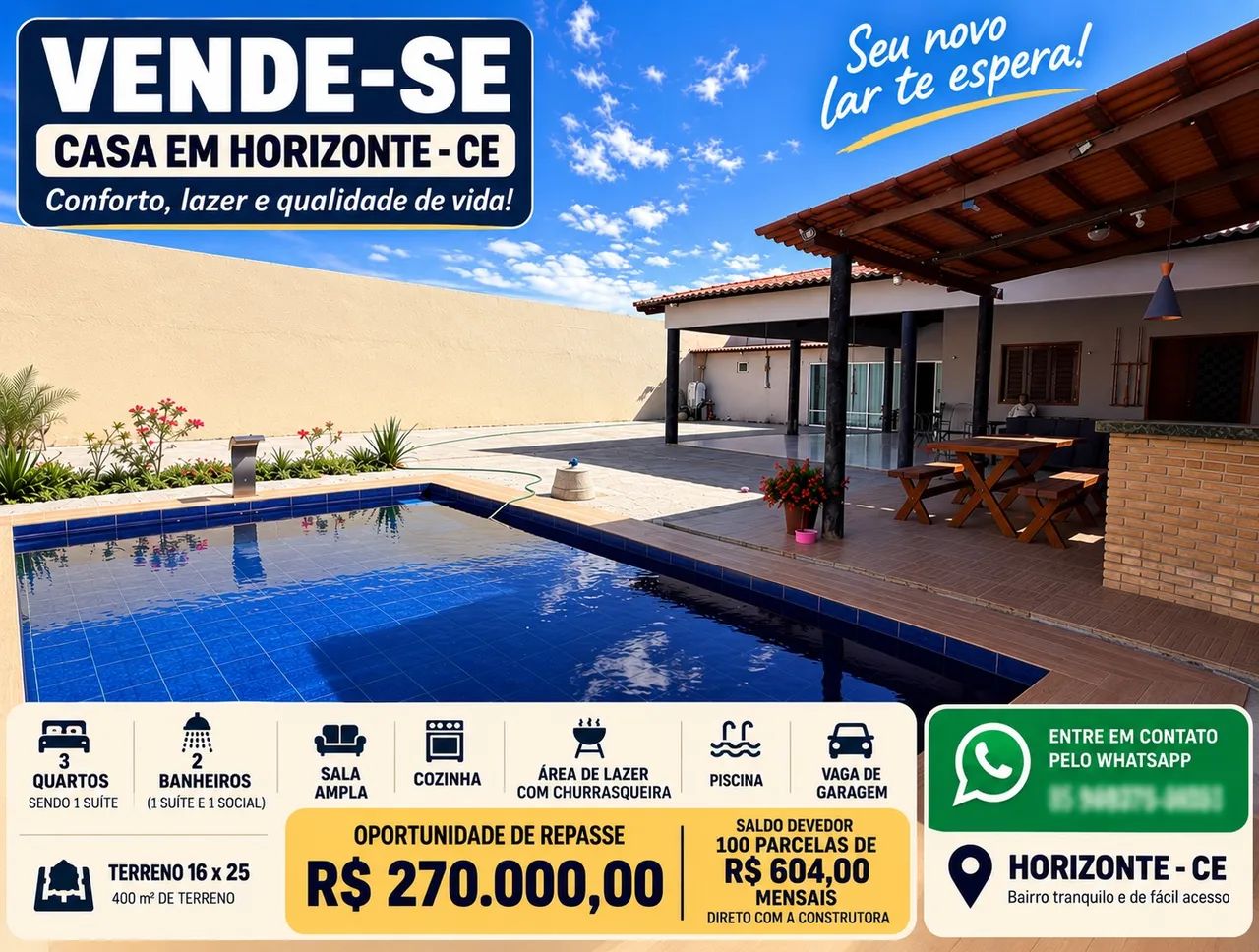 Casa com piscina