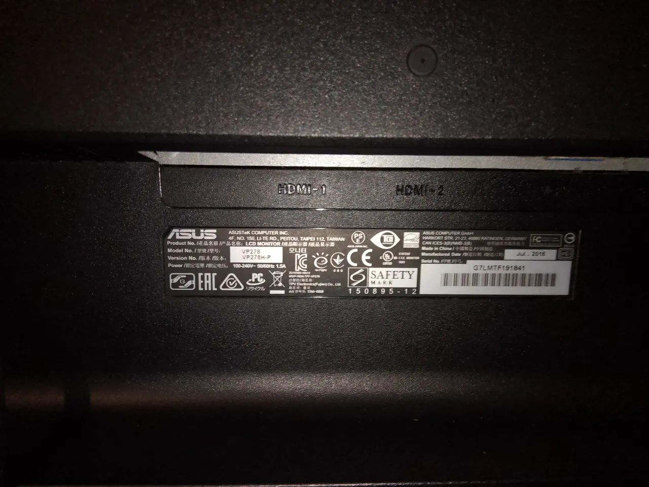 Monitor Gaming ASUS VP278H - Foto 3