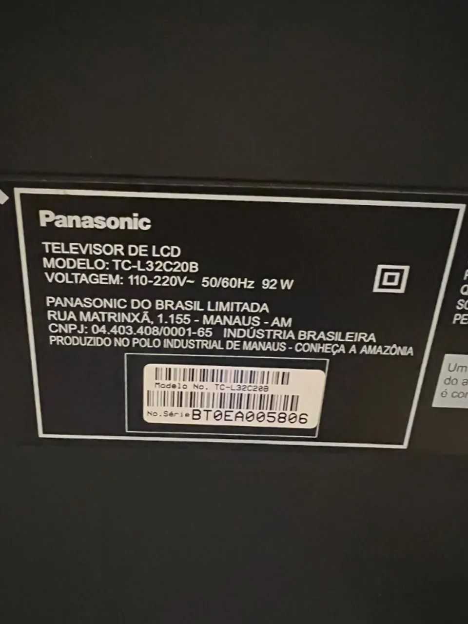 TV LCD Panasonic Viera 32" - Excelente Estado - Foto 5