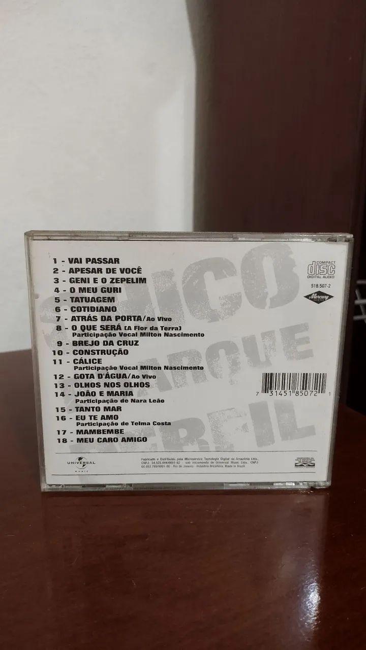 CD Chico Buarque 65203909310978121