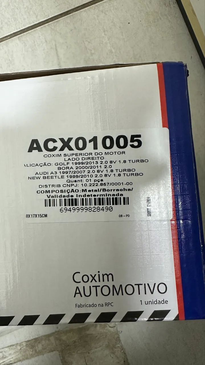 Coxim do motor linha VW