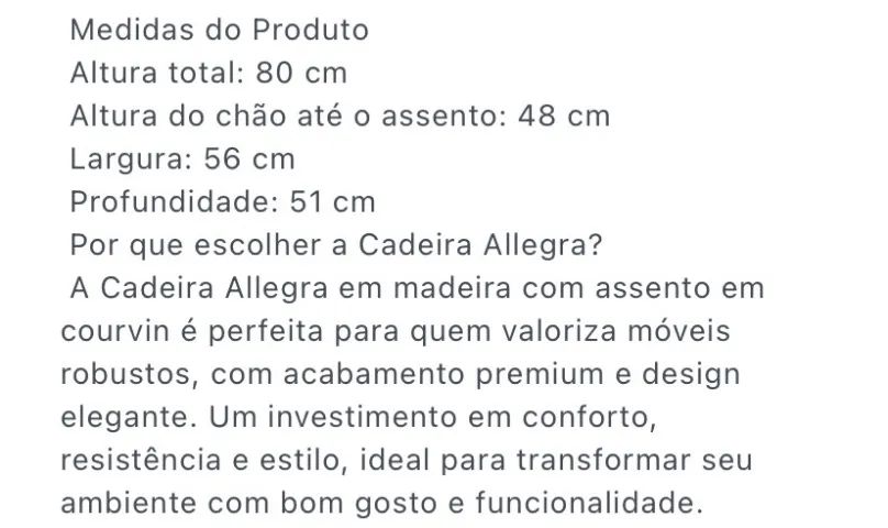4 cadeiras de Jantar - Novas sem uso  - Foto 4