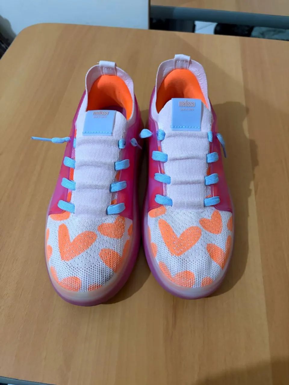 Tênis Melissa Urban Rosa e Laranja - Foto 3