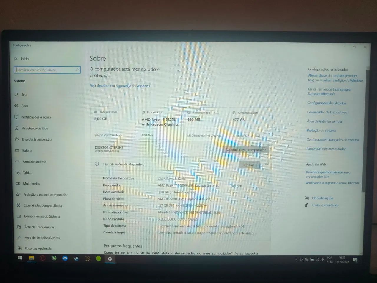 NOTEBOOK Ryzen 7 5825u placa de video integrada  - Foto 4