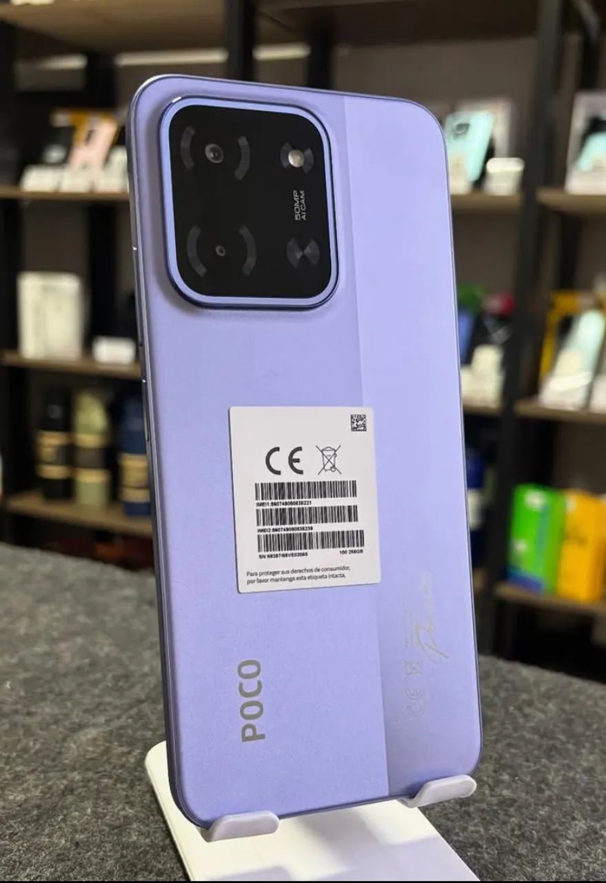 Celular Poco C85 NFC 128/6 -- Roxo ( Loja física com Garantia ) 