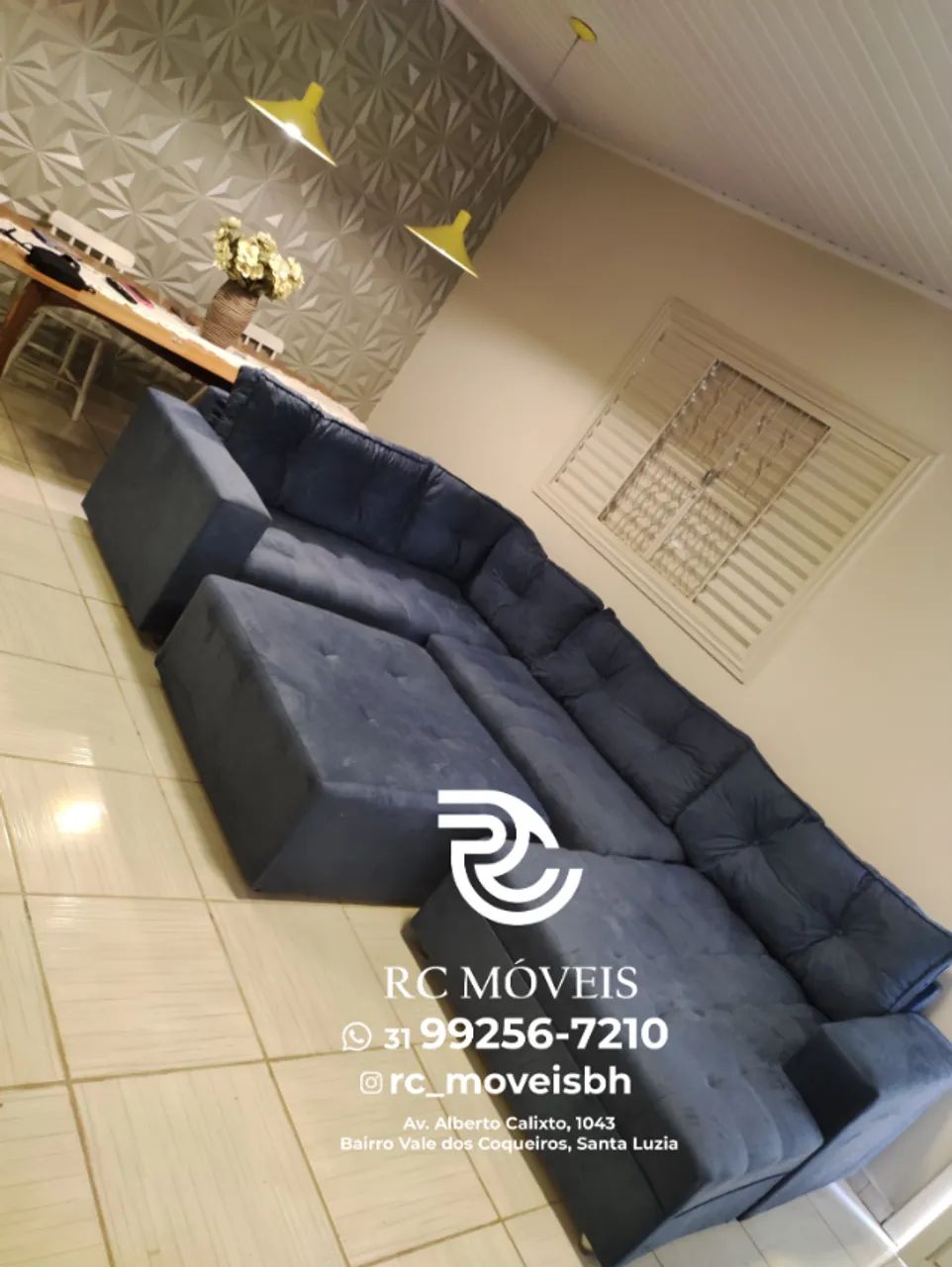 Sofá Modulado Toro com Chaise e Puff - Espaço, Conforto e Sofisticação