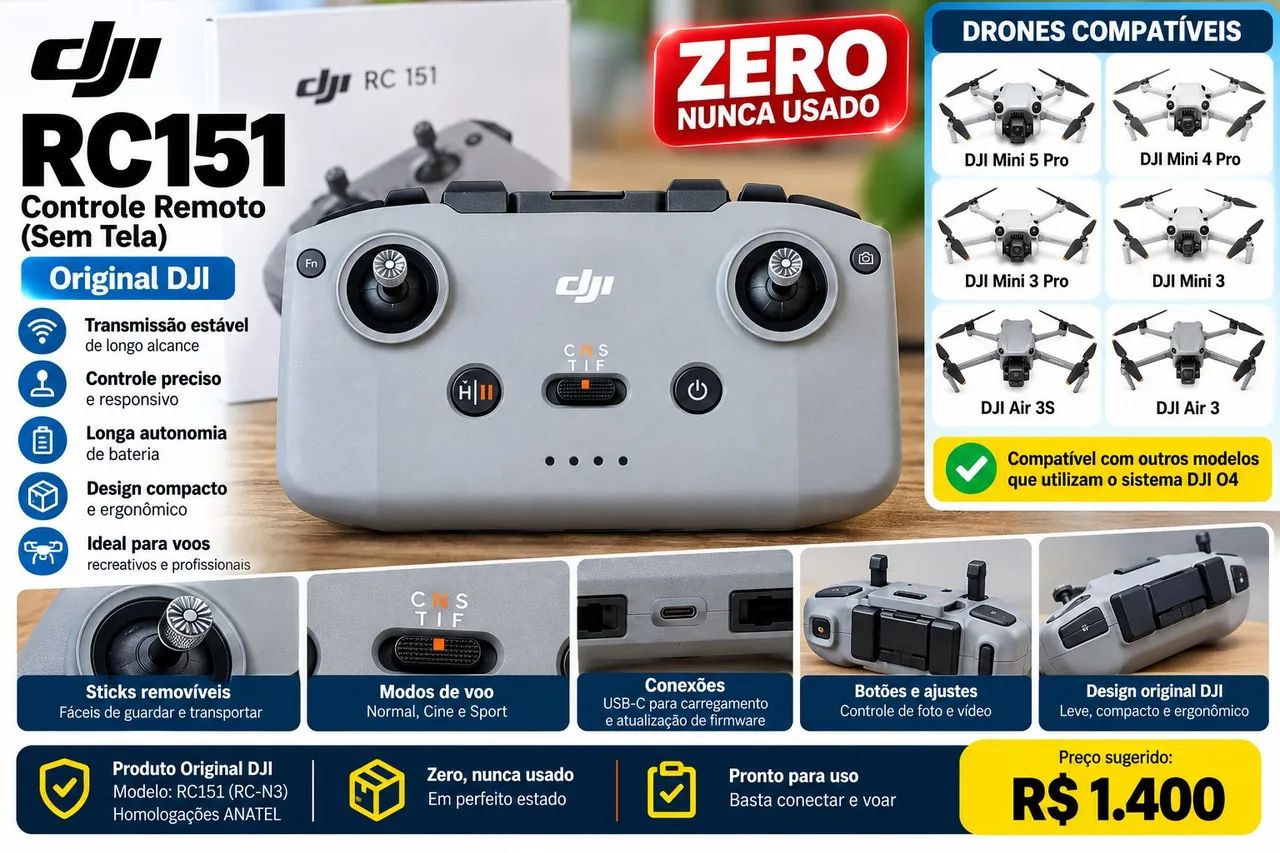 Controle Original DJI RC N3