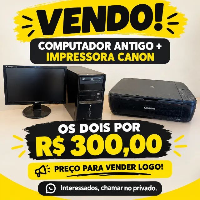 Computador e impressora
