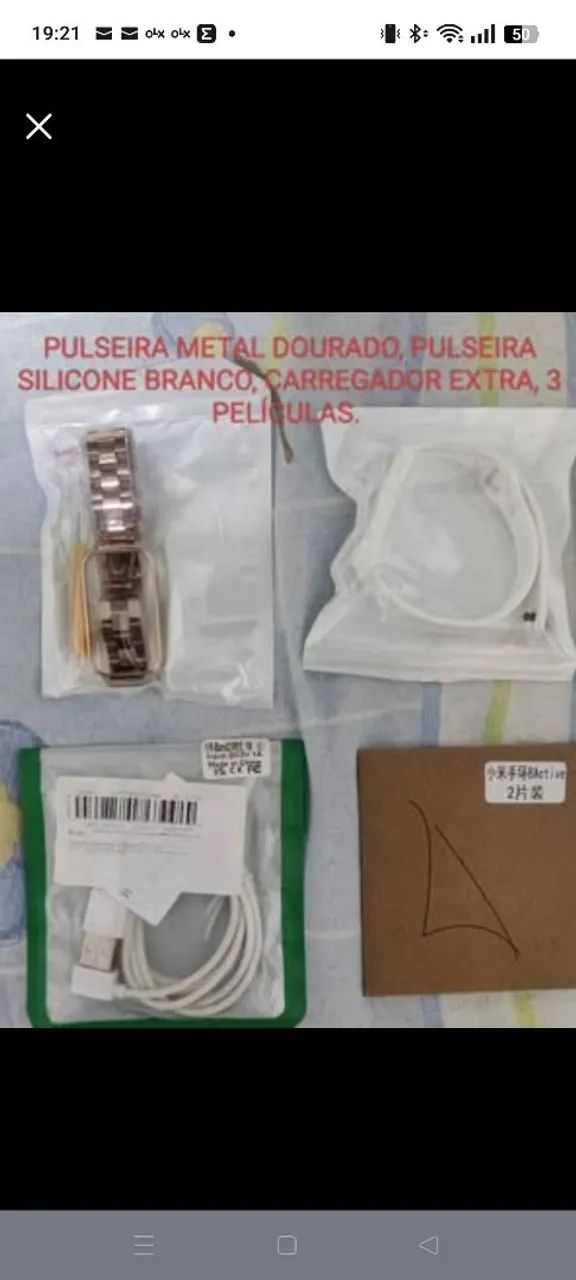 Xiaomi Smart Band 8 Active + Acessórios Extra Top. PULSEIRA ROSA. Novo lacrado. Leia.  - Foto 3