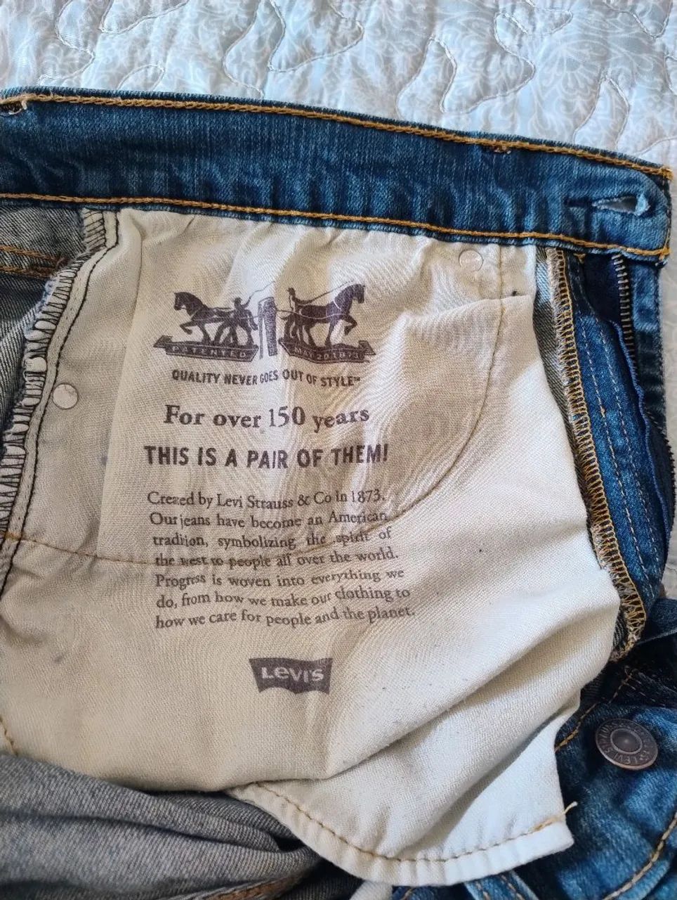 CALÇA JEANS LEVI'S ORIGINAL  - Foto 4