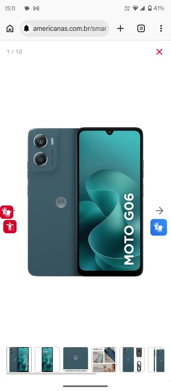 Celular moto G06 128 g