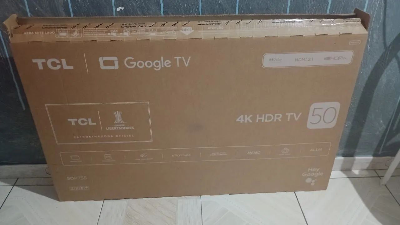 Caixa de tv 50" completa