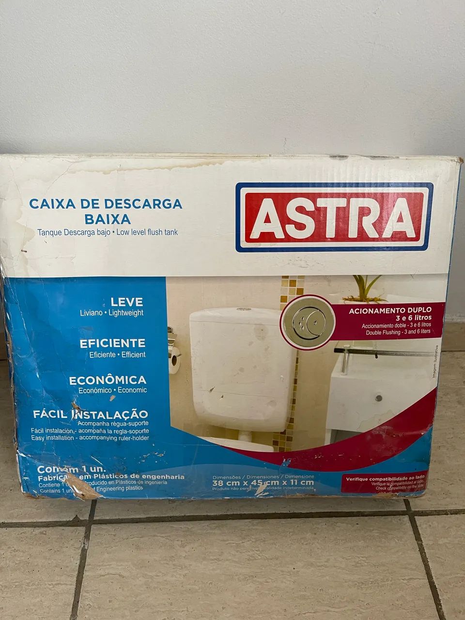 CAIXA DESCARGA ACOPLADA UNIVERSAL