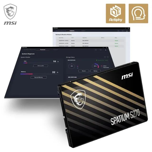 HD SSD MSI Spatium 240GB S270 - Foto 3