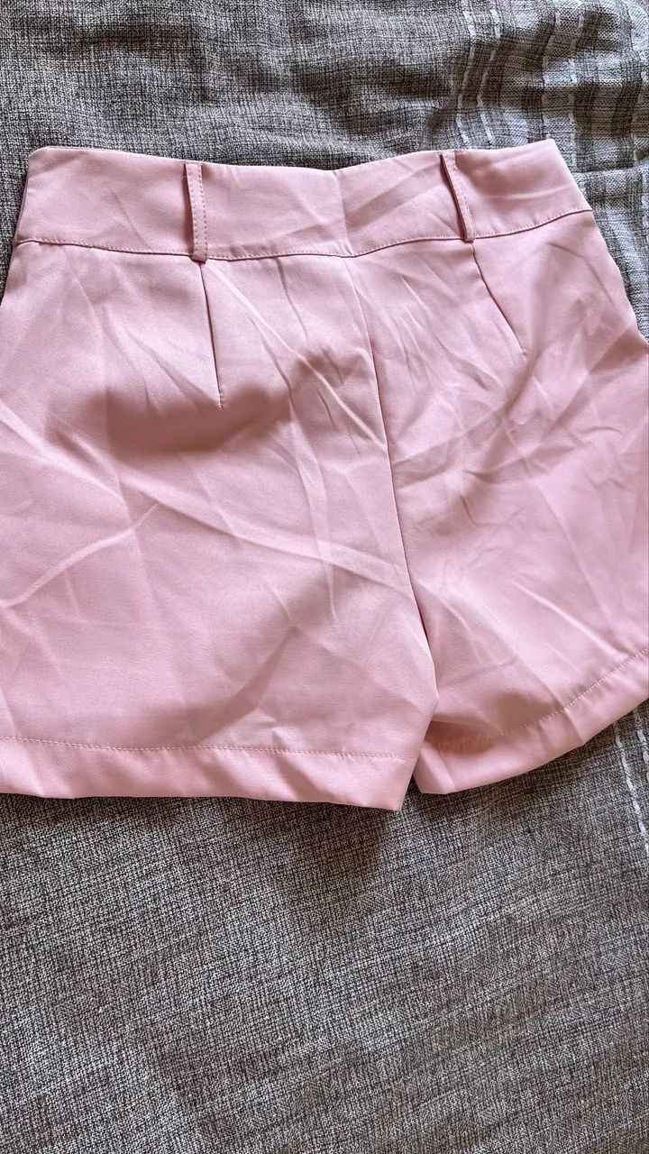 Short alfaiataria rosa  - Foto 3