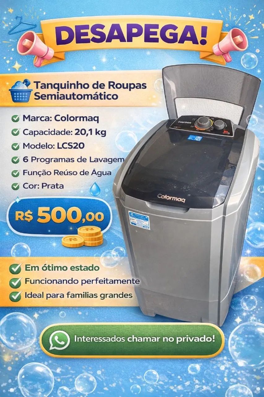 Tanquinho Lava Roupas  - Foto 2