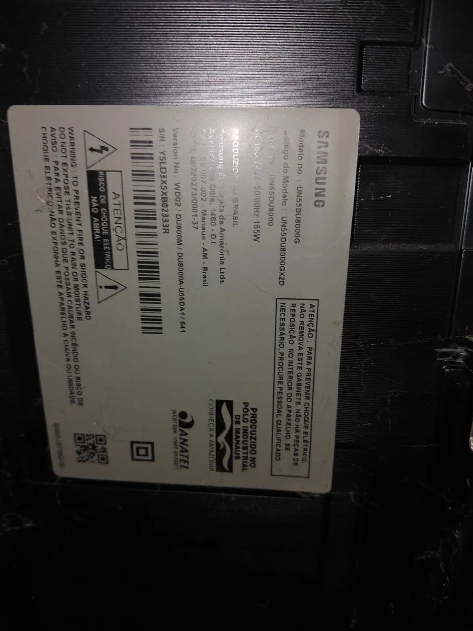 Tv Samsung 55 com tela trincada  - Foto 2