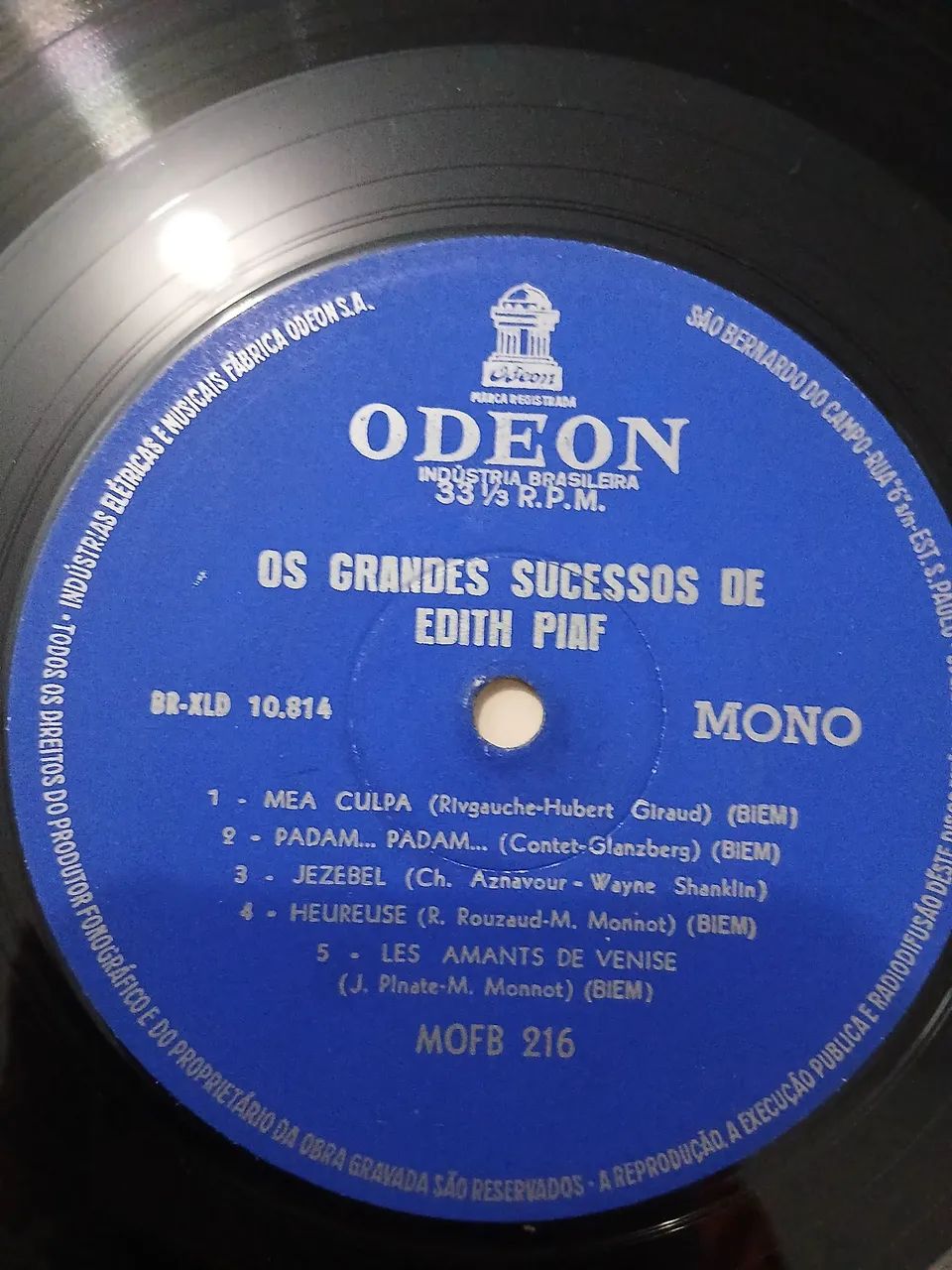 Lp os grandes sucessos de edith piaf 1962 mono usado - Foto 4