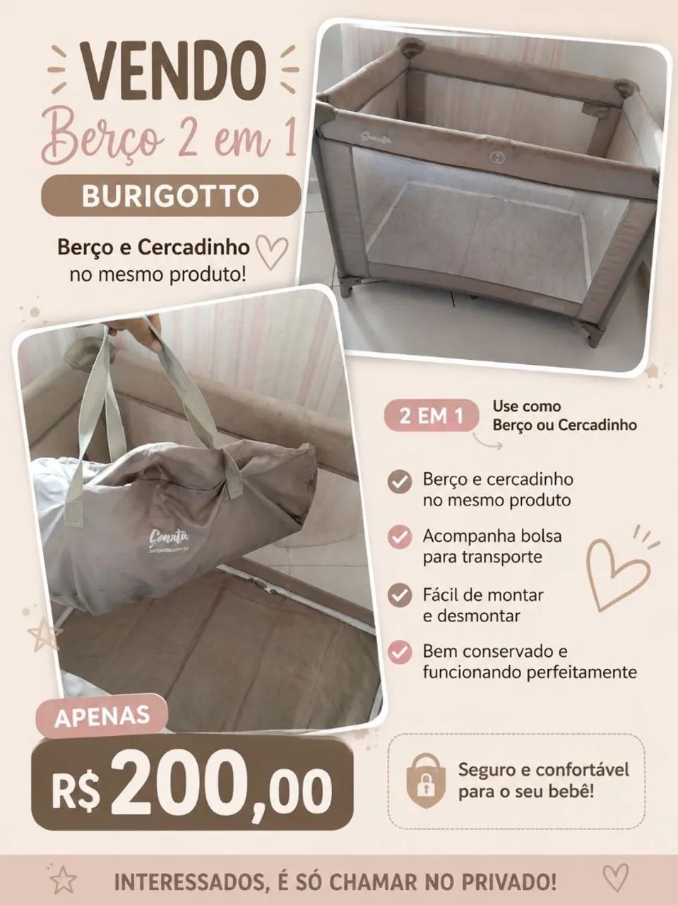 Berço 2 em 1