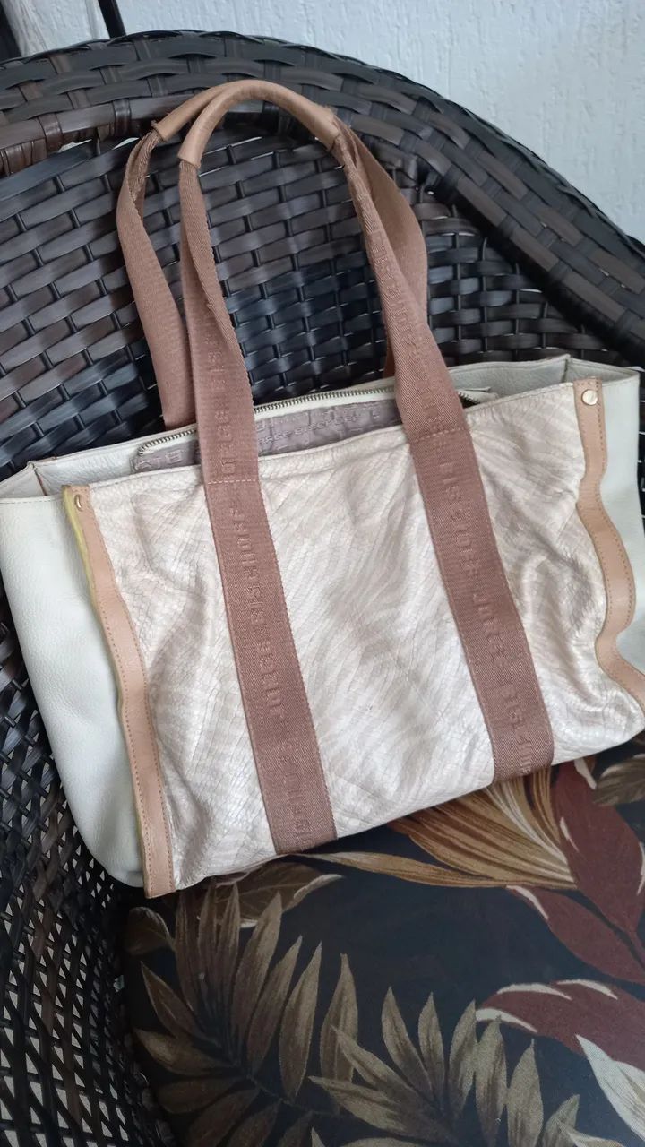 Bolsa Jorge Bischoff couro - Foto 2
