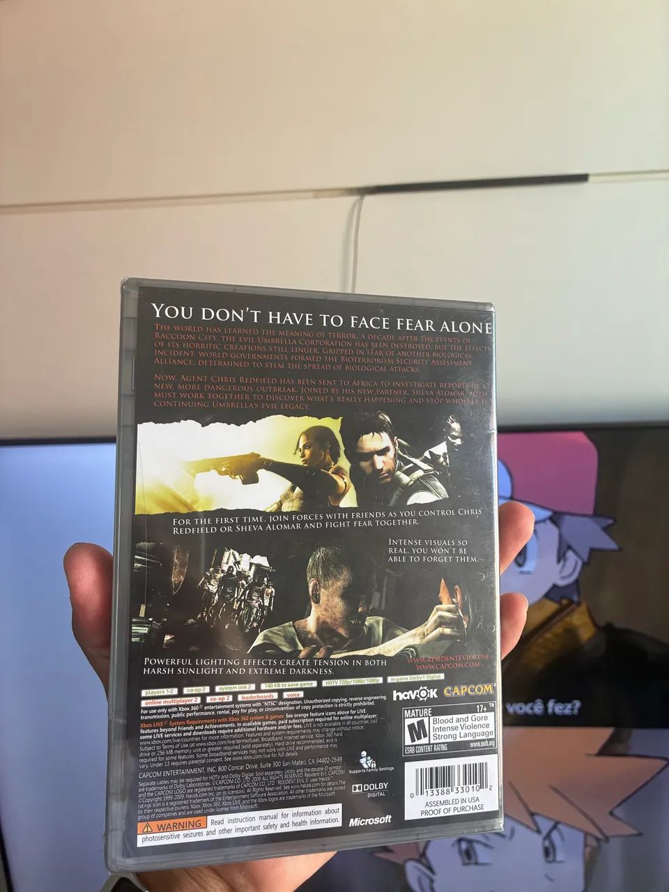Resident evil 5 para Xbox 360 lacrado  - Foto 3