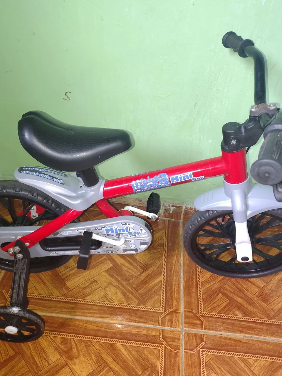 Bicicleta Infantil Mini Boy com Rodinhas - Foto 2