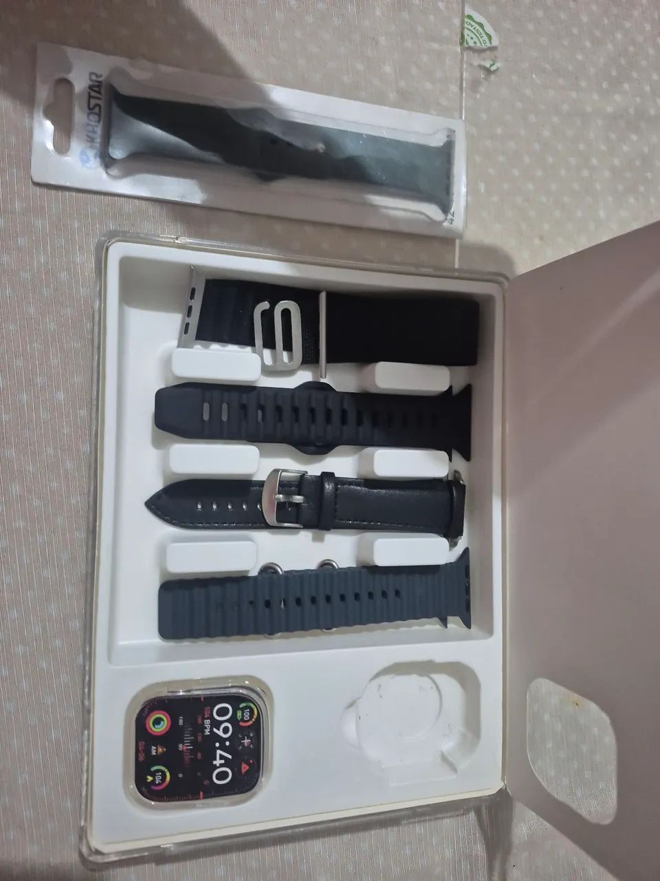 Smartwatch Microwear Ultra AI 3 com 49mm para iOS e Android - Preto - Foto 2