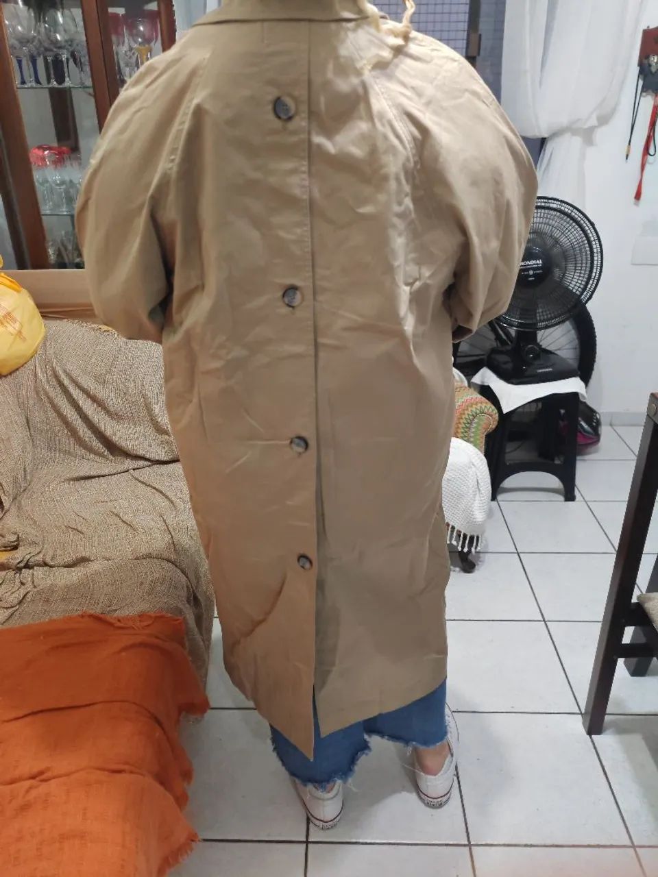 Vendo capa de gabardine da zara. - Foto 2