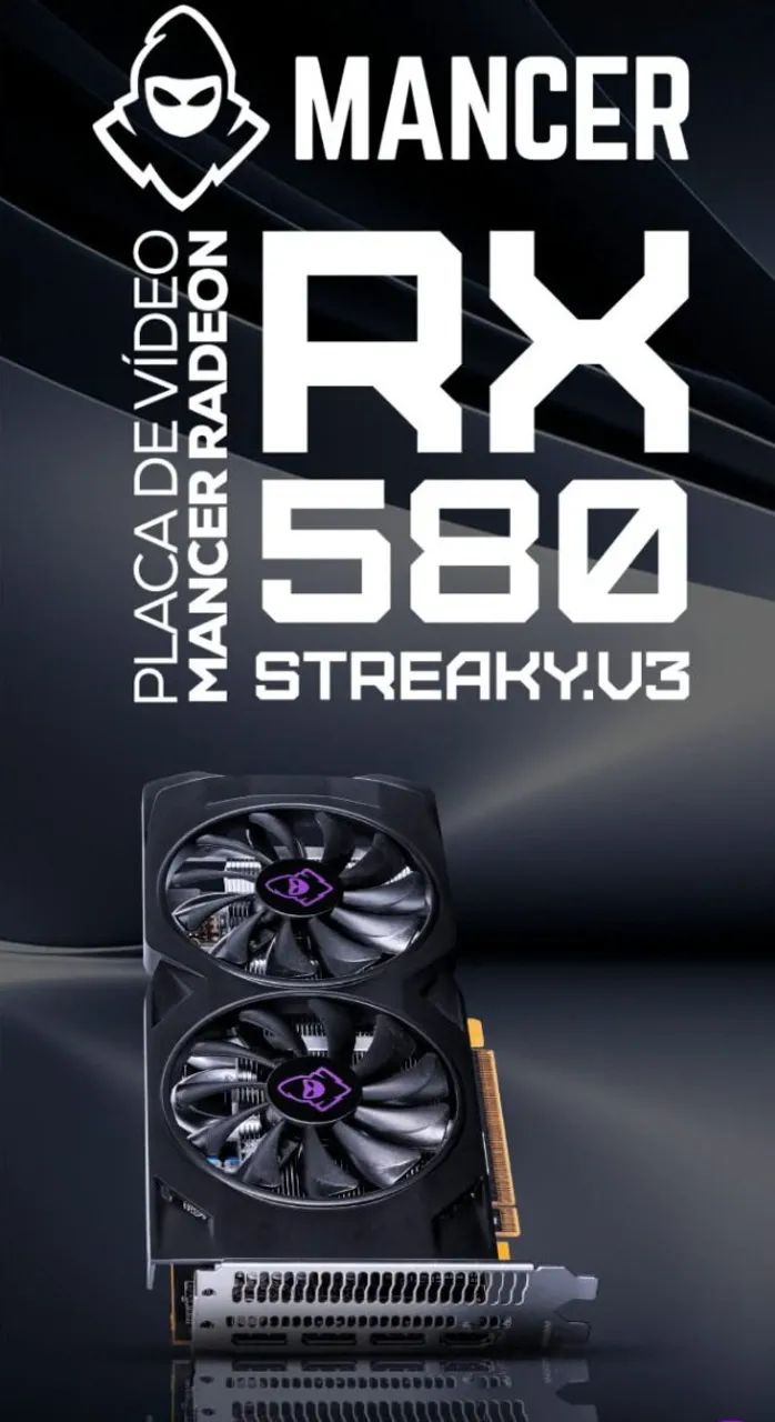 Placa de Vídeo RX580 2048sp - Foto 4