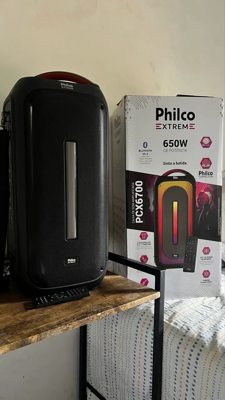 (Vendo ou troco) CAIXA DE SOM PHILCO  - Foto 5