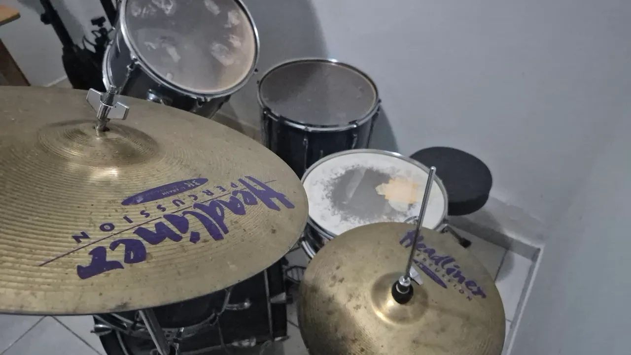 Bateria Pearl Export Series Azul - Foto 2