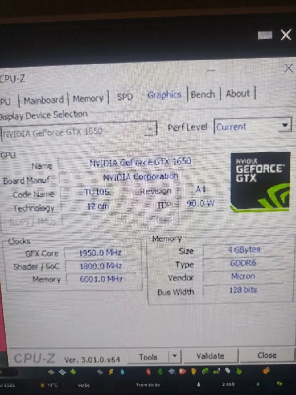Placa de vídeo Galaxy GeForce GTX1650 OC 4GB.  - Foto 3