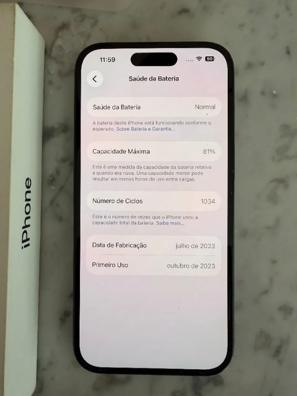 Iphone 15 em excelente estado - 128gb - Foto 3