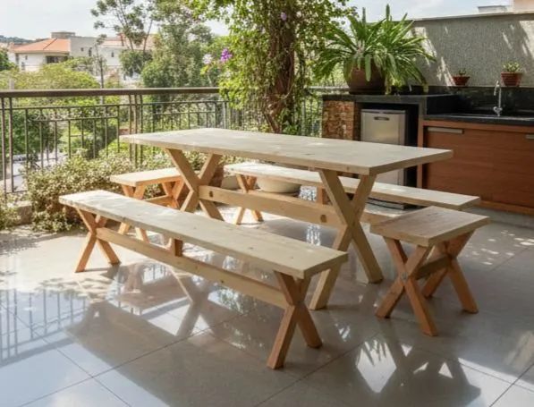 MESA PARA VARANDAS 2 METROS 