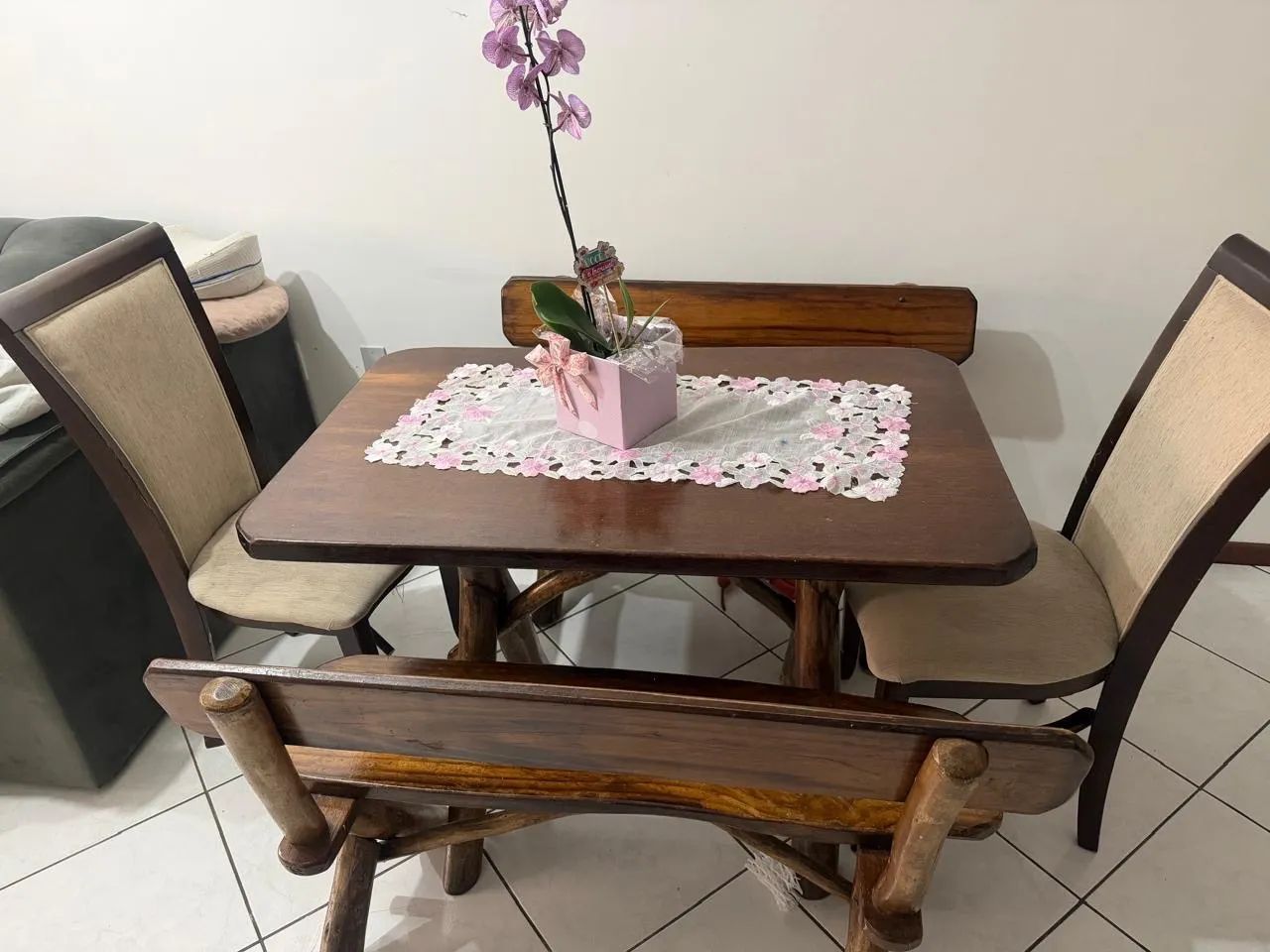 Mesa rústica 