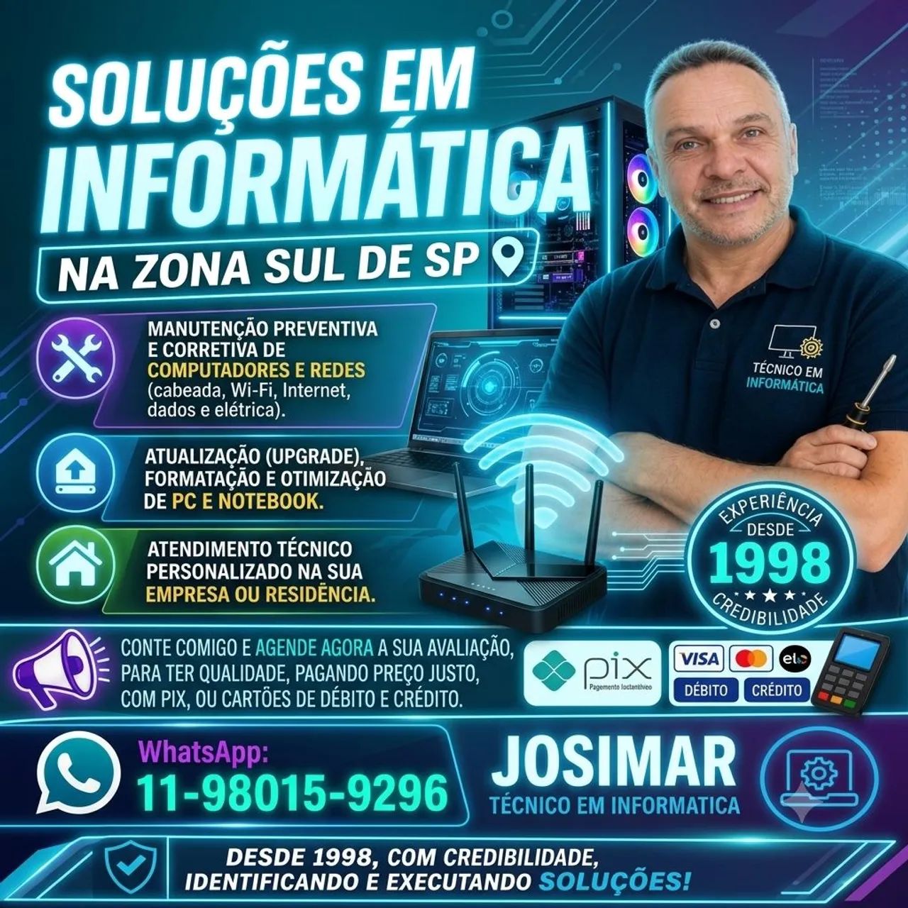 Técnico em informática (zona sul SP)