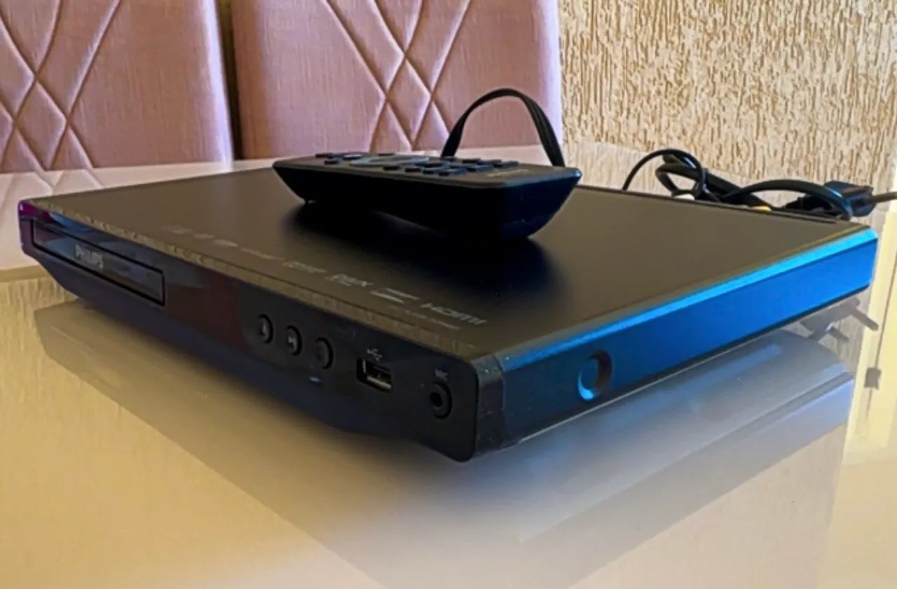 DVD Philips HDMI USB Karaokê com Controle Original - DVD, Blu-Ray