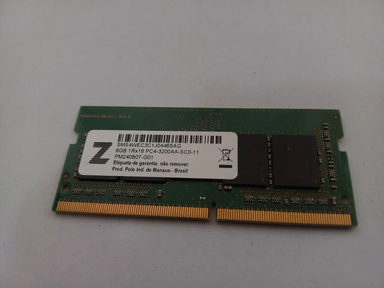Memória de Notebook Zilla, 8GB, 3200 